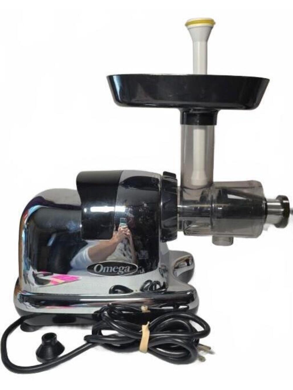 Omega Slow Masticating Juicer - Model J8006HDC Chrome Finish